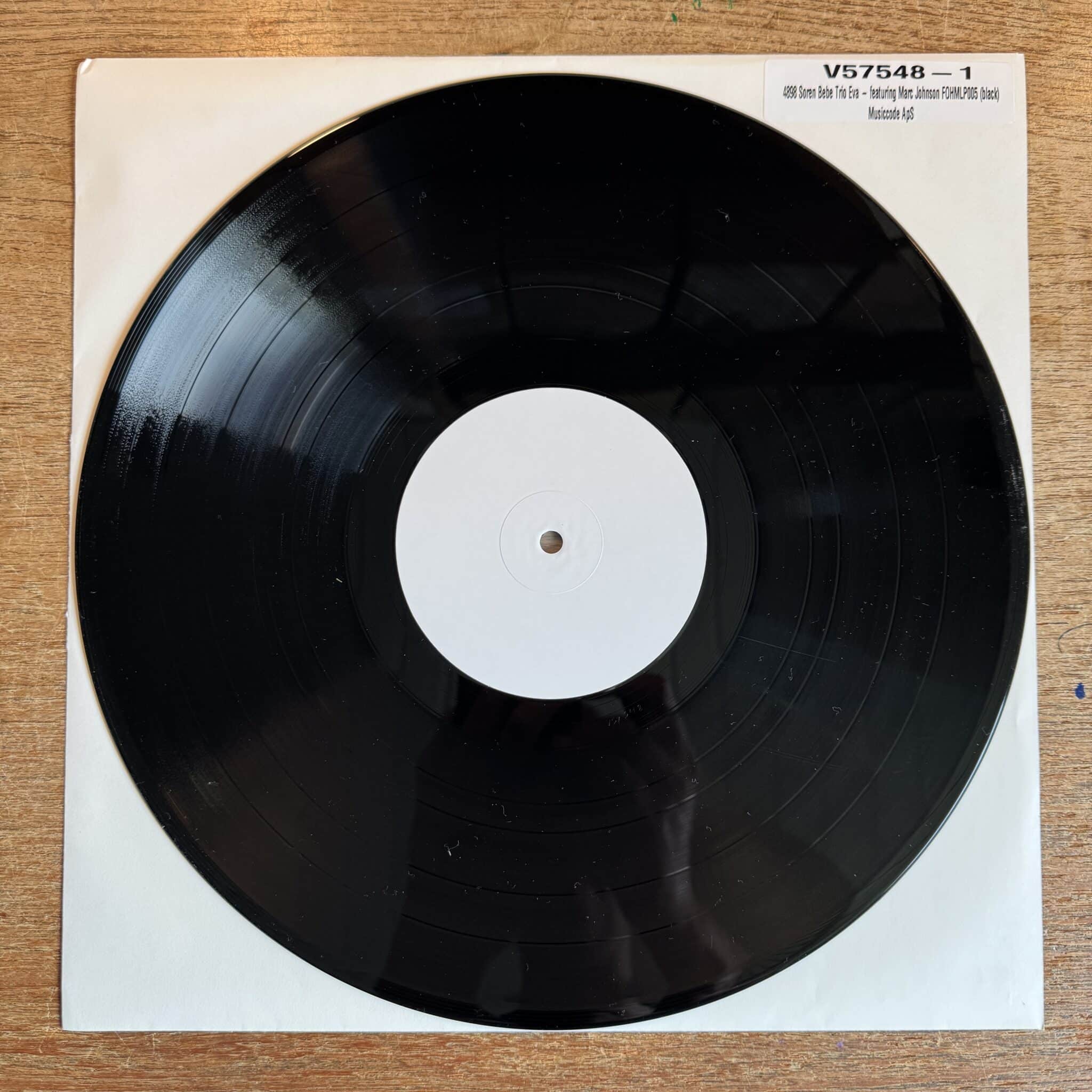 Søren Bebe Trio | Eva (Featuring Marc Johnson) | VINYL TEST PRESS (Only 2 copies)