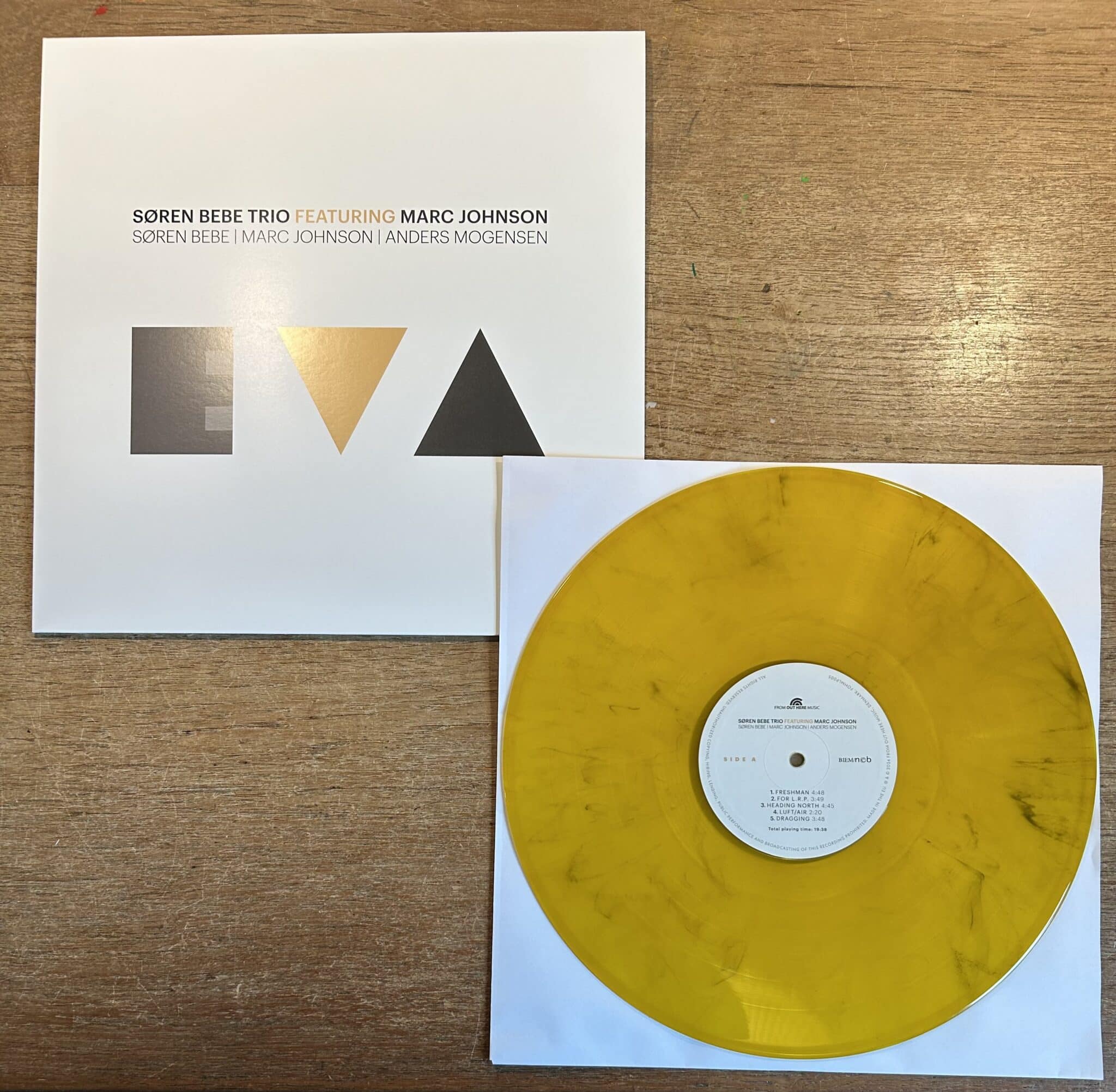 Søren Bebe Trio | Eva (Featuring Marc Johnson) | 180g Limited Edition Yellow Marble Vinyl