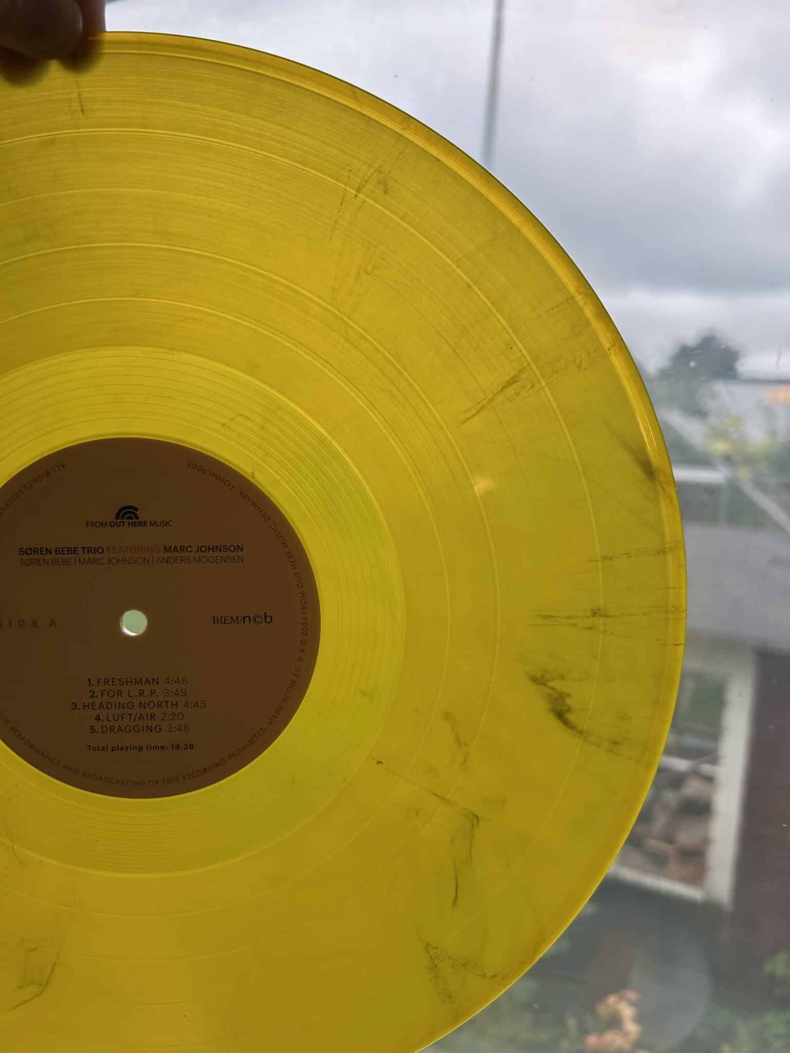 Søren Bebe Trio | Eva (Featuring Marc Johnson) | 180g Limited Edition Yellow Marble Vinyl - Image 3